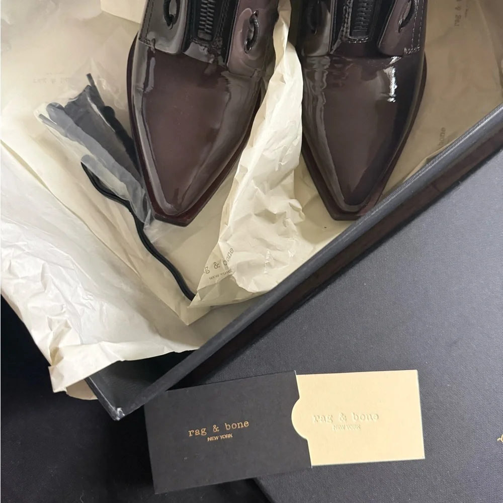 rag & bone Ryder lace up in ash grey 8.5 - Picture 6 of 10